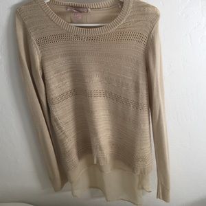 Flowy Multi-Layer Knit Sweater